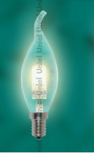 Лампа галогенная Свеча на ветру Uniel 28Вт 220В Е14 2700К фото Лампа галогенная Свеча на ветру Uniel 28Вт 220В Е14 2700К картинка